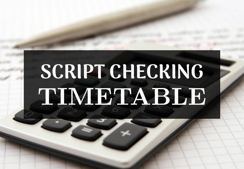 Script checking Timetable